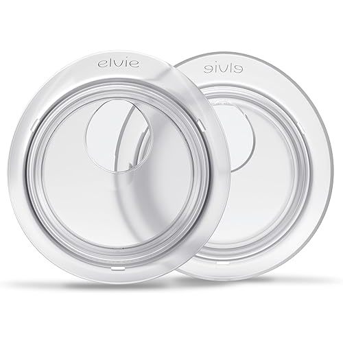 Elvie Catch Milk Collection Shells | Set of Two Discreet Leak-Protection Silicone Cups, Reuse Your Milk| Reusable Breast Shells Collect Up to 1oz | No More Wasted Milk or wasteful Breast Pads