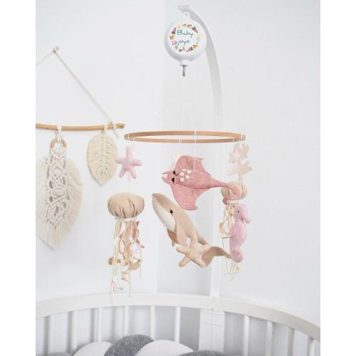 Nautical Nursery Decor: Ocean Baby Mobile.Ocean Baby Mobile,Whale Mobile,Sea Fetl mobile ,Ocean hanging crib newborn baby shower gift
