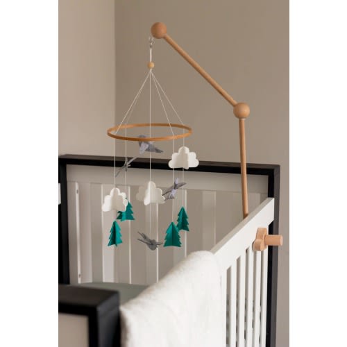 Wooden Mobile Crib Arm | Beautiful Scandanavian Design