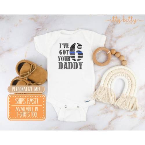 Got Your 6 Onesie® Daddy Cop Onsie®, Thin Blue Line, Police Baby Outfit, Police Baby Gift, Law Enforcement Baby, Police Onesie®, Baby Gift - Etsy