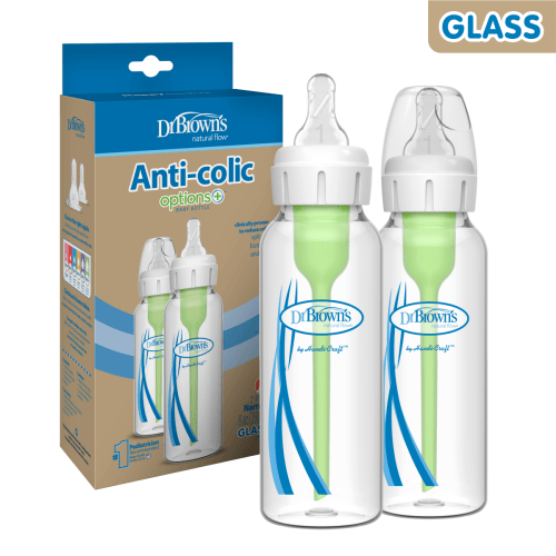 Dr. Brown's Options+ Glass Narrow Baby Bottle 2-pack