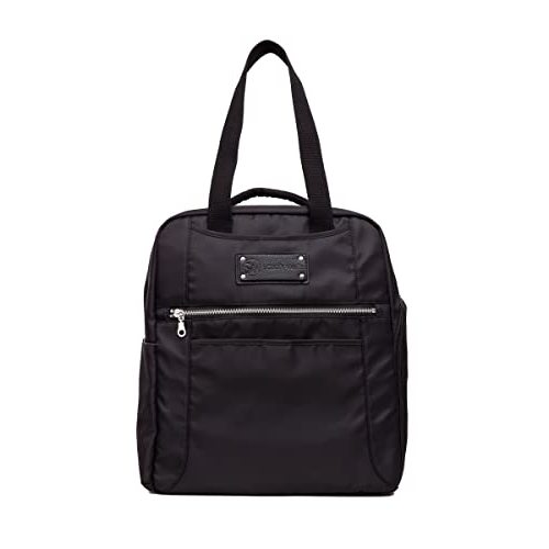Sarah Wells Kelly Convertible Breast Pump Bag and Backpack with Carrying Handles - Insulated Pocket - Compatible with All Portable Pumps on The Market - 17" Laptop Sleeve