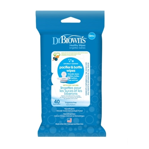 Dr. Brown's  Pacifiers and Bottle Wipes, 40 Count