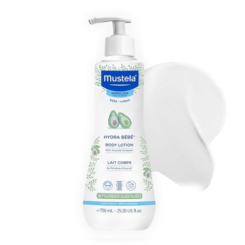 Mustela Hydra Bebe Body Lotion - Daily Moisturizing Baby Lotion with Natural Avocado, Jojoba & Sunflower Oil – Various Sizes