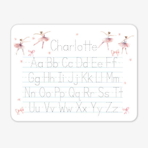 Kids Personalized Whiteboard | Ballet & Bows