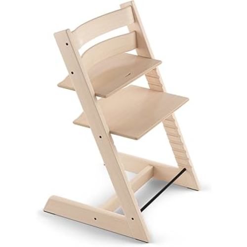 Tripp Trapp Chair from Stokke, Natural - Adjustable, Convertible Chair for Toddlers, Children & Adults - Convenient, Comfortable & Ergonomic - Classic Design