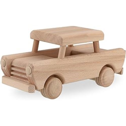 Wooden Car Trabant - DIY Wooden Cars - Toy Car for Kids & Adults - Handmade Wooden Toys - Preschool Learning Activities - Toddler Car & Trucks - Educational Toys - Solid Wood