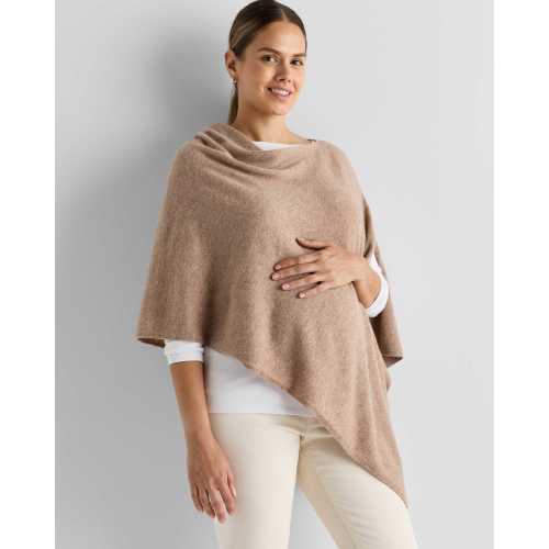 Mongolian Cashmere Nursing Shawl in Oatmeal