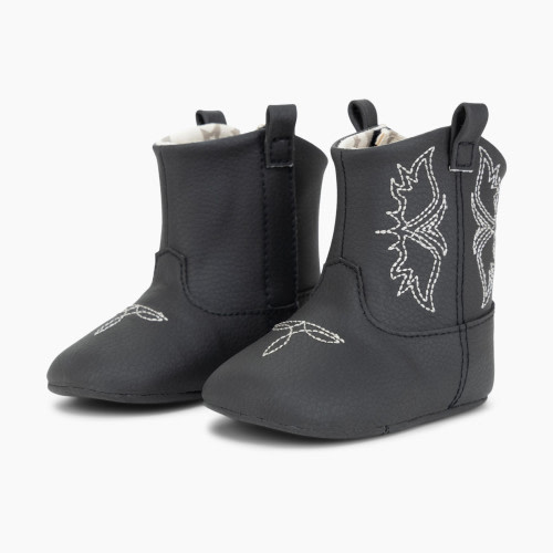 JUJUBE Eco Step Western Boot Shoes - Black, Western Boot, 3-6