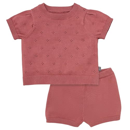 Modern Moments by Gerber Baby Girls 2-piece Sweater Knit Set (Top & Shorts)