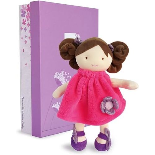 Doudou et Compagnie - DC3133 Girl's Rag Doll - Fabric Soft Toy - 28 cm - Lollipop - Pretty Gift Box