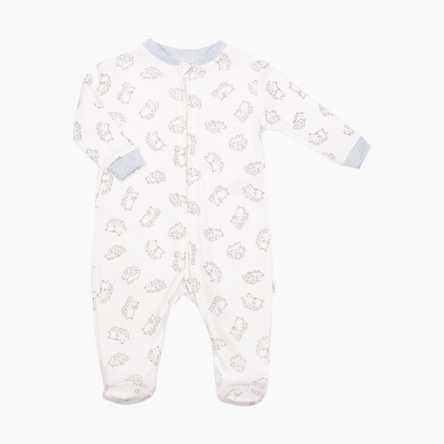 Snugabye Front Zip Sleeper - Blue Hedgehog, Newborn