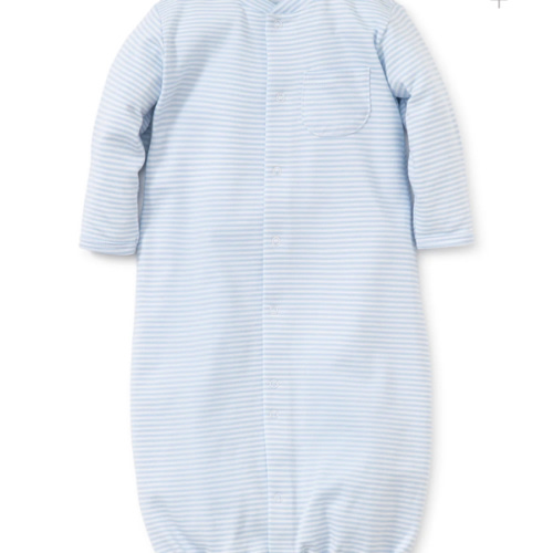 Simple Stripes Blue Convertible Gown