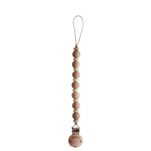 Pacifier Clip | Luna - Faux Wood