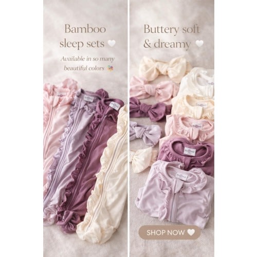 Bamboo Baby Footie with Bow
