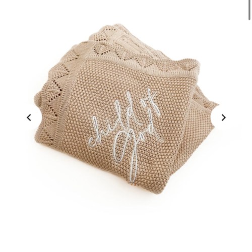 Child of God Knit Blanket – OUR HOUSE ABOVE