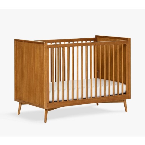 west elm x pbk Mid-Century Convertible Baby Crib | Pottery Barn Kids