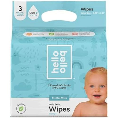 Hello Bello - Wipes Baby 3 Pack - EA of 1-180 CT