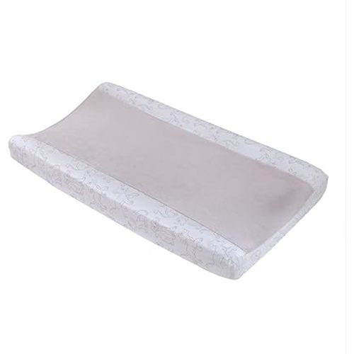 Disney Lion King - Wild About You Taupe and White Super Soft Changing Pad Cover