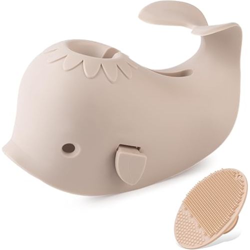 Bath Faucet Cover for Kids,Bath Spout Cover for Baby are Suitable for Most Bathtub Faucet,spout Cover Bathroom Tub Adds Fun to Your Baby in The Shower.(Grayish Beige)