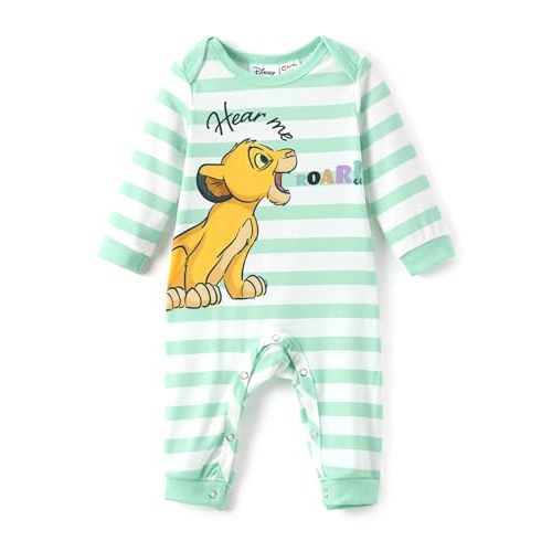 Disney Princess Cinderella Ariel Tiana Minnie Winnie Lion King Baby Girls Boys Ruffle Long Sleeve Romper Newborn to Toddler