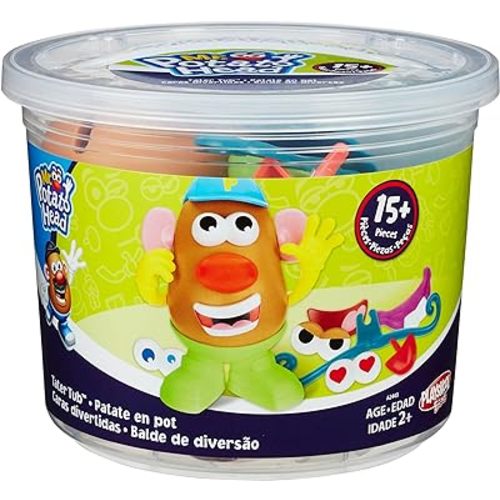 Mr. Potato Head Tater Tub Toy, Potato Head Set for Kids 2 Years and Up, Includes 17 Parts and Pieces, Toddler Toys