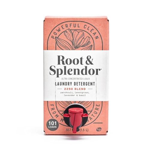 Root & Splendor Ultra Concentrated All Natural Laundry Detergent Liquid - Plant Based, Enzymatic Laundry Soap, 2250 Scent, 1.5 Liter, 100 Loads