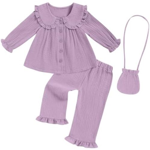 GRNSHTS Toddler Girl Clothes Baby Girl Fall Outfits Long Sleeve Baby Girls Clothing Pant Sets Cute Toddler Girls Fall Outfits