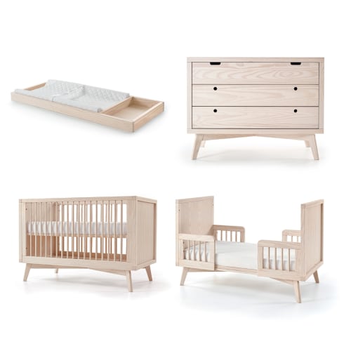 Retro Nursery Set in Natural Washed – Simply Nursery