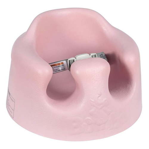 Bumbo Newborn Support Activity Floor Seat, Baby Sit Up Chair w/Adjustable Harness, Cradle Pink
