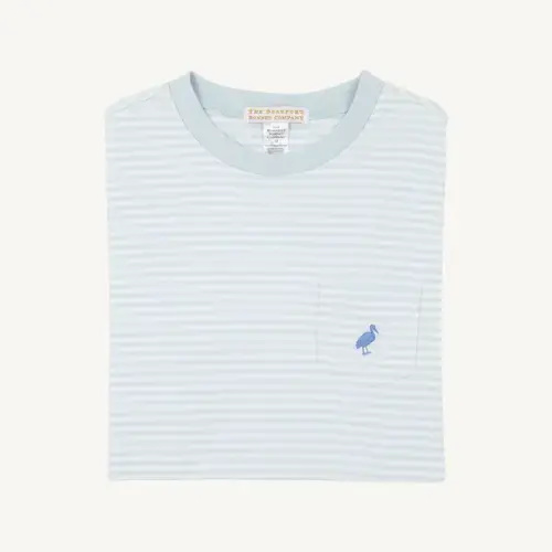 Carter Crewneck - Buckhead Blue Stripe with Park City Periwinkle Stork (6/12M)