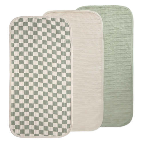Changing Pad Liner (3 Pack) - Olive Check Combo
