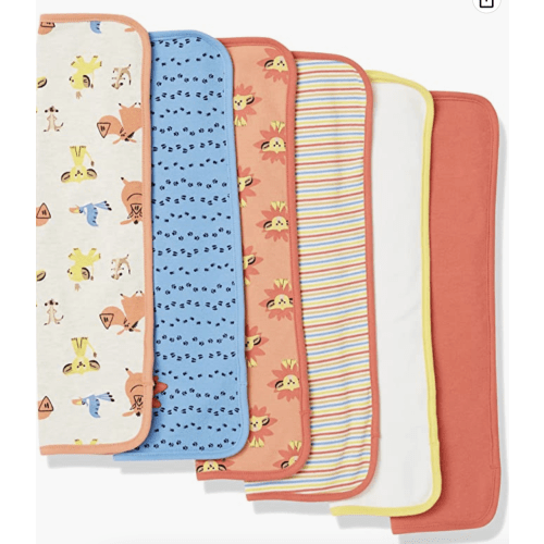 Amazon Essentials Disney | Star Wars Unisex Babies' Burp Cloths, Pack of 6