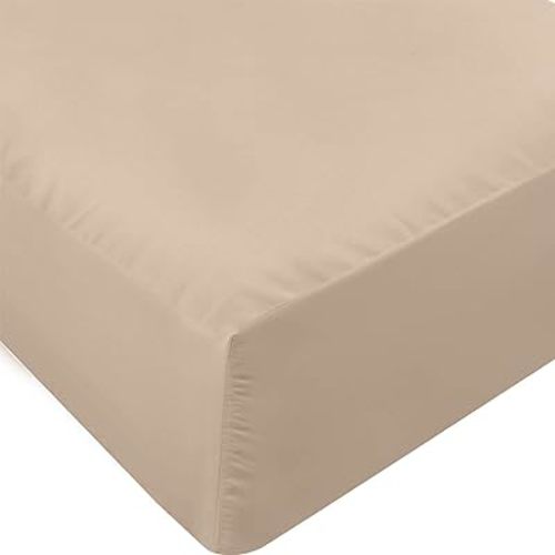 Utopia Bedding King Fitted Sheet - Bottom Sheet - Deep Pocket - Soft Microfiber - Shrinkage and Fade Resistant - Easy Care -1 Fitted Sheet Only (Beige)