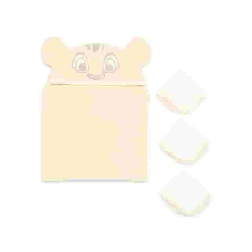 Disney Baby Wishes + Dreams Character Infant Baby Bath Set, Hooded Towel and 3 Washcloths, One Size