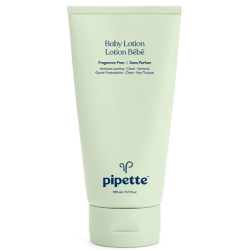 Pipette Baby Lotion, Fragrance Free, Hydration & Natural Moisture of Baby's Delicate Skin, Made with Ceramides and Renewable Plant-Derived Squalane, 5.7 fl oz