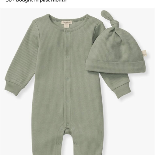 Burt's Bees Baby baby-boys Romper Jumpsuit, 100% Organic Cotton One-piece Short Sleeve Shortall, Long Sleeve Coverall