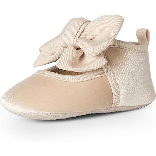 Amazon Essentials x Sofia Grainge Baby Girls' Mary Jane Shoes with Bow Detail