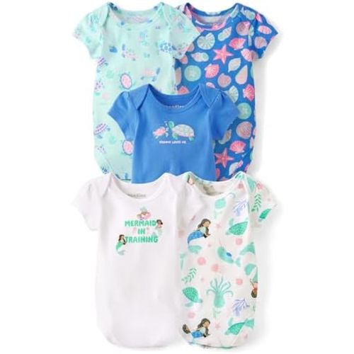 The Children's Place baby-boys And Newborn Short Sleeve Bodysuits, Multipacks