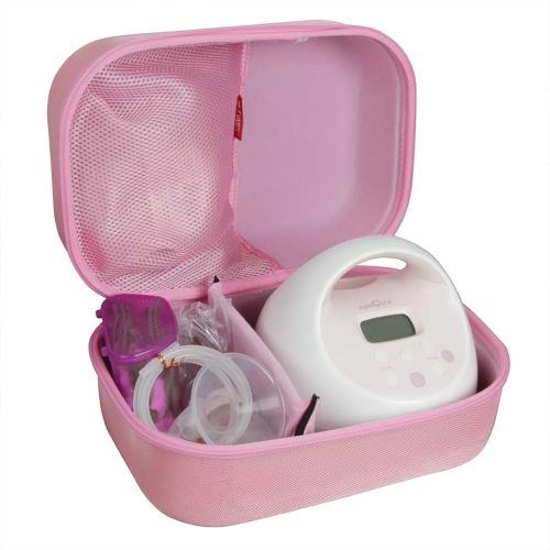 Hermitshell Travel Case for Spectra Baby USA S1 Plus / S2 Plus Premier Electric Breast Pump (Pink)
