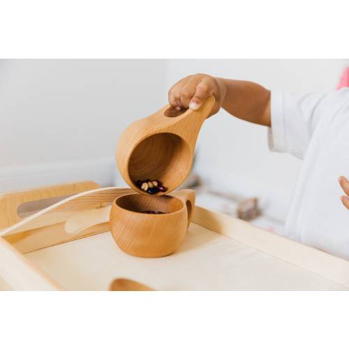 Wooden Pouring Set Cups Montessori