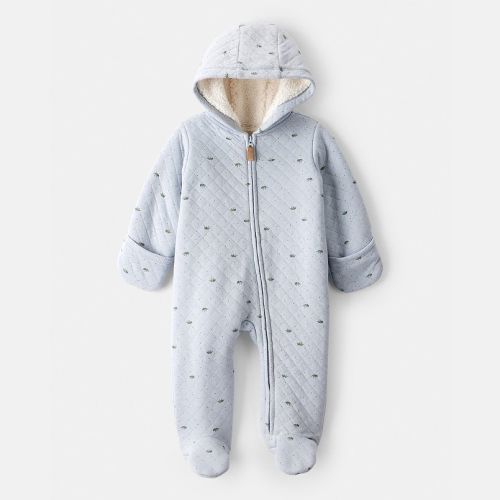 Baby Boy Carter's Dinosaur Print Long-Sleeve Jumpsuit