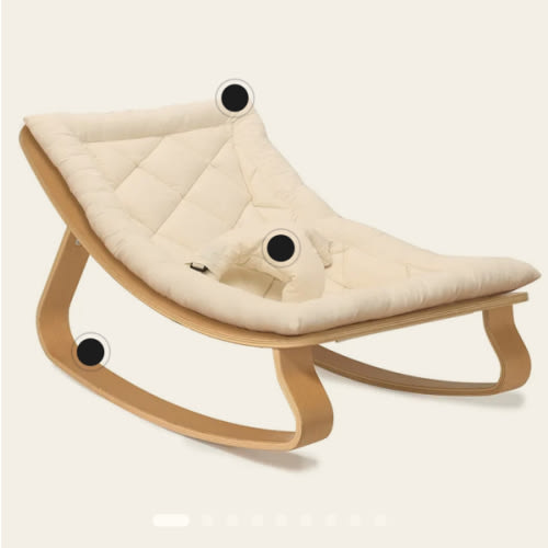 LEVO Baby Rocker in natural wood – Charlie Crane Paris