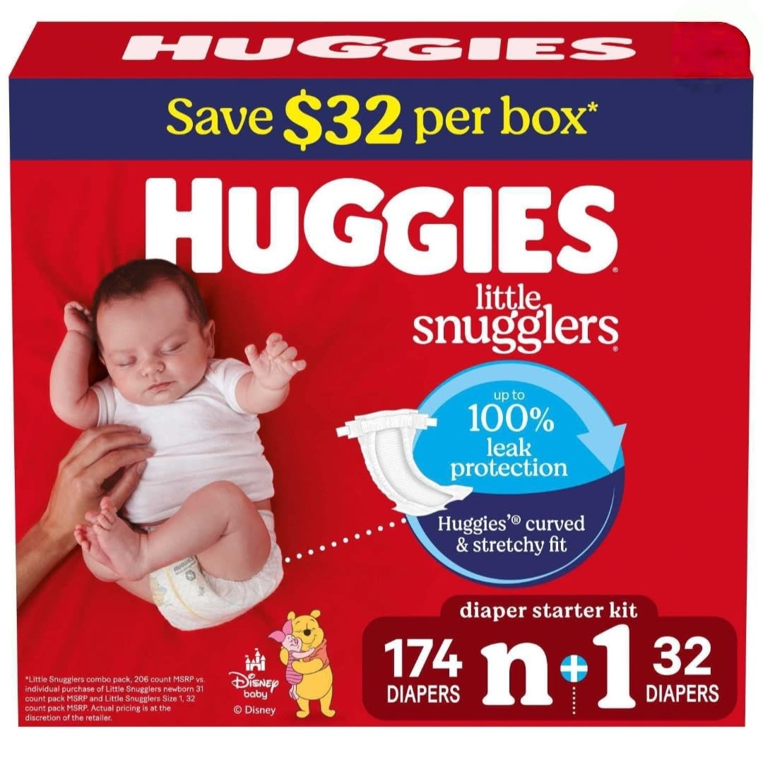 Huggies Little Snugglers Baby Diapers, Sizes Newborn-2 - Samsclub.com