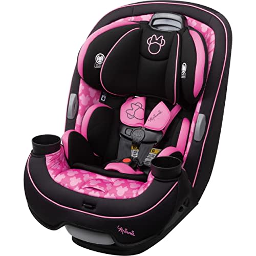 Disney Baby Grow and Go All-in-One Convertible Car Seat, Rear Facing Car Seat 5-40 pounds, Forward Facing Car Seat 30-65 pounds, Booster Car Seat 40-100 lbs, Simply Minnie