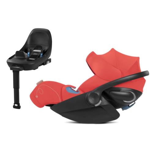 Cybex OPEN BOX Cloud G Lux SensorSafe Comfort Extend Reclining Infant Car Seat - Hibiscus Red