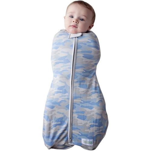 Woombie Grow with Me Baby Swaddle, Convertible Swaddle Fits 0-9 Months, Expands to Wearable Blanket for up to 18 Months, Camo