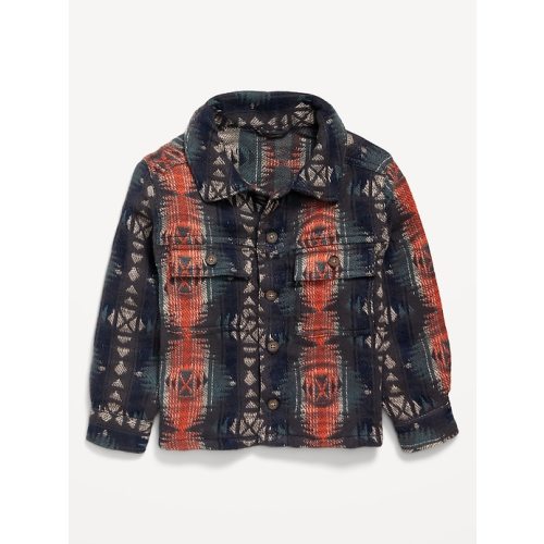 Printed Jacquard-Knit Shirt for Toddler Boys