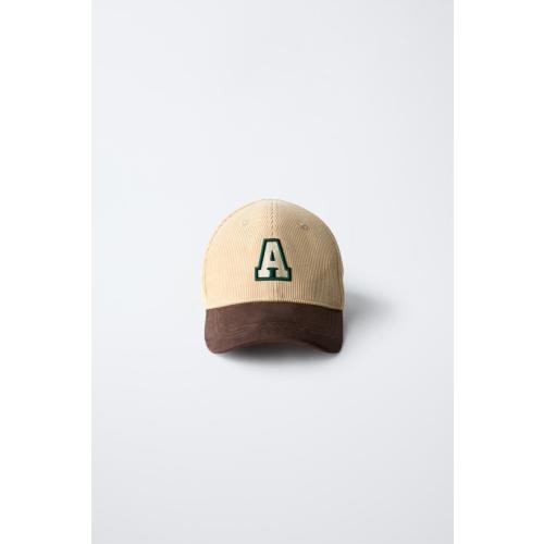 CORDUROY CAP WITH PATCH - Sand | ZARA United States