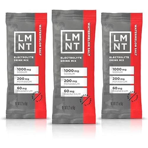 LMNT Zero Sugar Electrolytes - Watermelon Salt | Drink Mix | 30-Count